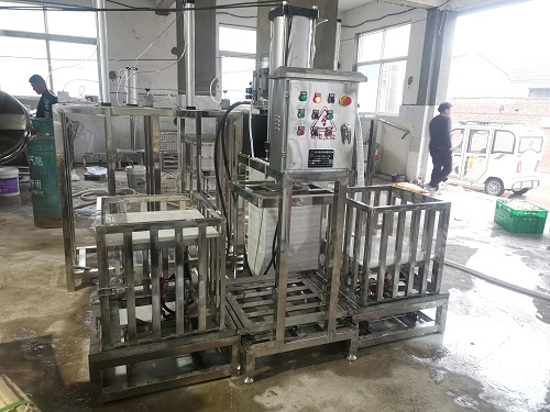 安徽淮北手動豆腐干安裝完成